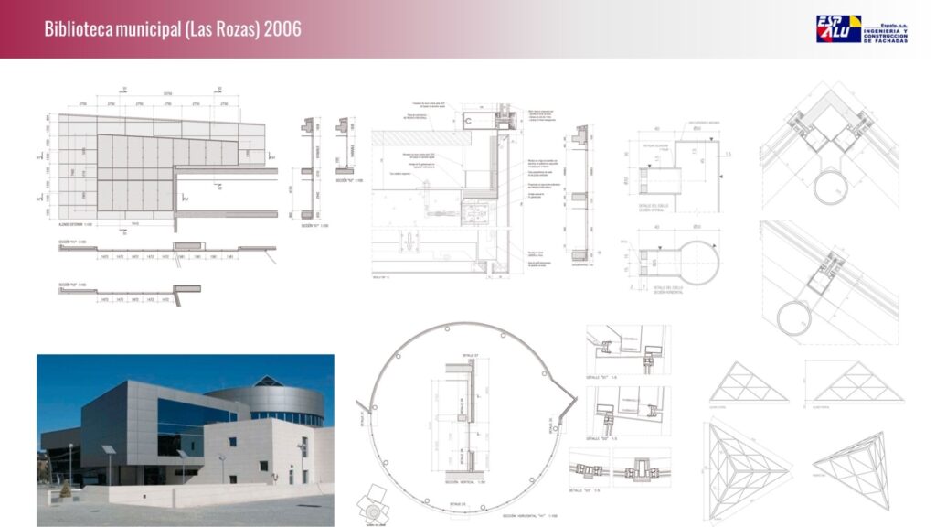 plano Biblioteca municipal (Las Rozas) 2006